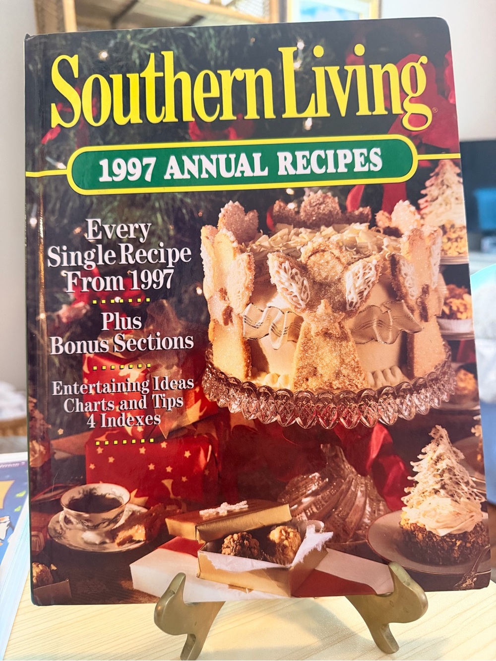 Southern Living 1997 Annual Recipes Cookbook - Yellow & Green Accents